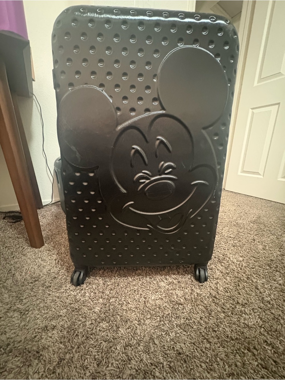 Black Mickey Mouse Hard-Shell Rolling Luggage - Home Accents